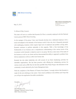 Reference letter- RBC DI