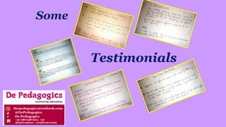 Some
Testimonials
 