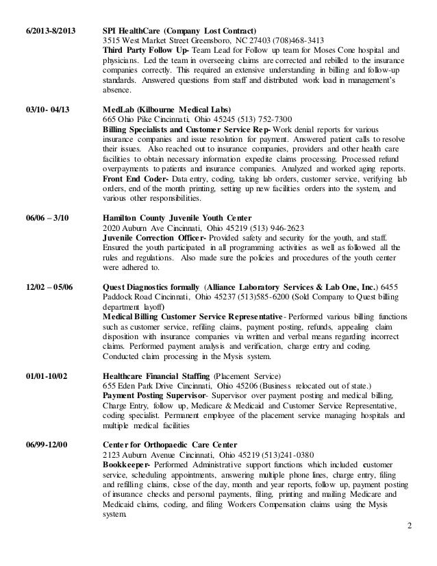 sample resumes for customer service