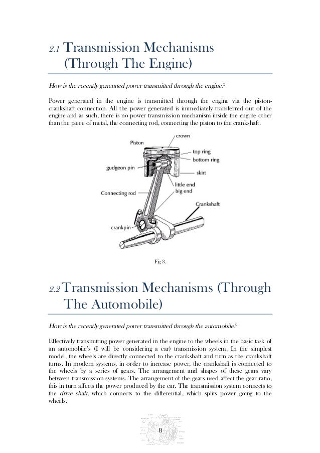 POWER TRANSMISSION IN ENGINES