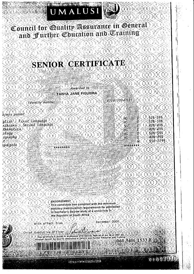 matric 9 Certificate Umalusi Senior matric 9 Certificate Umalusi Senior