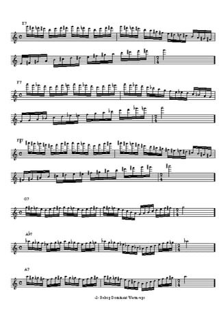 84 exercícios jazz saxofone