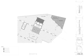 baDESIGNbaDESIGN
1000latahstreet
seattlewashington
(360)710-9295
bad@ssdesign.com
ENLARGEDCEILINGPLAN
spokane,washington
no.	revision		 date
01	 client approved	02202015
02	 revised c order	02222015
03	 revised rendering	02262015
04	 client approved	02282015
enlarged ceiling plan
date			 02202015
scale			 1/8” = 1’0”
drawing by		 bd
reviewed by	 dg
A4.21A13.1
N
OFFICE R. CEILING PLAN
SCALE 1/8” = 1’0”
N
6.5
7
103ft
77ft
OFFICE LOBBY
KITCHEN
W
M
CONFERENCE
ADMINISTRATION
11’
11’
25’
LEGEND
recessed ceiling tile system
bamboo slat ceiling system
exposed mechanical and clt
clt scrap modulating system
concrete/fireproof (2hr) ceiling
 