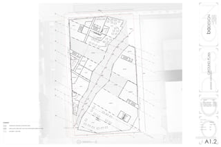 180ft
325ft
ATRIUM
ATRIUM
CAFE’
RESTAURANT
FOOD PREP
FOOD PREP
RESIDENTIAL LOBBY
SHOP
SHOP
SHOP
STORAGE
STORAGE
MECHANICAL
STORAGE
SHOP
COFFEE
CO-OP
MARKET
BOOKIE
BOOKIE
STORAGE
1
2
2.5
3
4
4.5
5
6
6.5
7
8
a
b
c
d
e
f
g
h
i
j
k
154.125
131.944
30’
19’
22’
22’
42’
26’
26’
48’
16’
16’
44’
12’
69’
71’
40’
’6
58’
33’
33’
’75
’42
23’
’41
’15
’8122’
58’
’92
’92
’53
’42’42
103’
77’
starting point
baDESIGNbaDESIGN
1000latahstreet
seattlewashington
(360)710-9295
bad@ssdesign.com
GROUNDPLAN
spokane,washington
no.	revision		 date
01	 client approved	02202015
02	 revised c order	02222015
03	 revised rendering	02262015
04	 client approved	02282015
ground plan
date			 02202015
scale			 1/32” = 1’0”
drawing by		 bd
reviewed by	 dg
A1.2N
A2
N
0’-18’ PLAN
SCALE 1/32” = 1’0”
LEGEND
		 hardwood / bamboo wood floor slats
		 open porous diamond-cross cell surface [permeable exterior]
		 porcelain / sate tiles
 