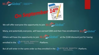 We will offer everyone the opportunity to join
Many, and potentially everyone, will have earned $300 and their free enrollment in
Others will have the opportunity to join at the $100 discount just for having
enrolled in the Platform.
But all will enter in the same order as they enrolled in the Platform.
 