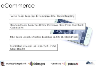 murray@biztegra.com Publishr.biz
eCommerce
 