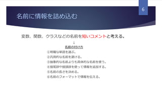 Lt資料 リーダブルコードまとめ