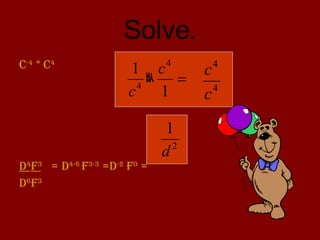 8 4 Negative And Zero Exponents | PPT