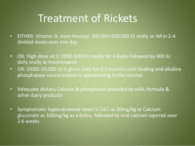 with vit e milk Rickets