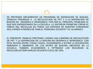 85. contaminación de la basura en mi escuela | PPTX