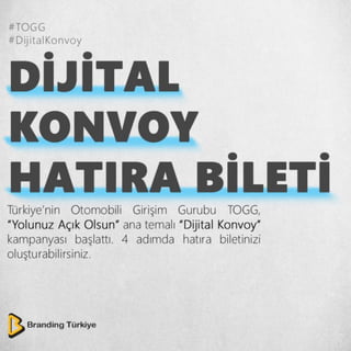 TOGG Dijital Konvoy Hatıra Bileti