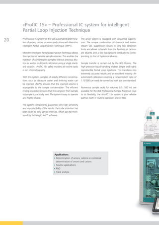 850 intelligent-ion-chromatography by Metrohm | PDF