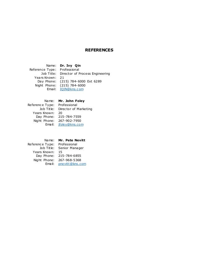 michael dane resume types of references for resumes