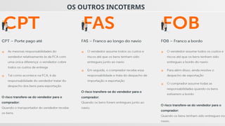 OS OUTROS INCOTERMS
 