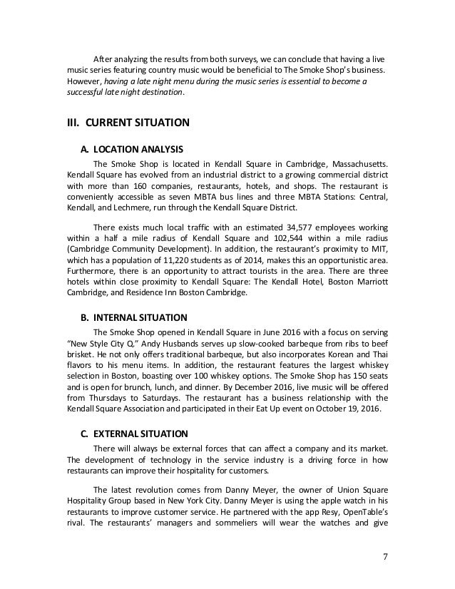 Senior Marketing Plan - The Smoke Shop