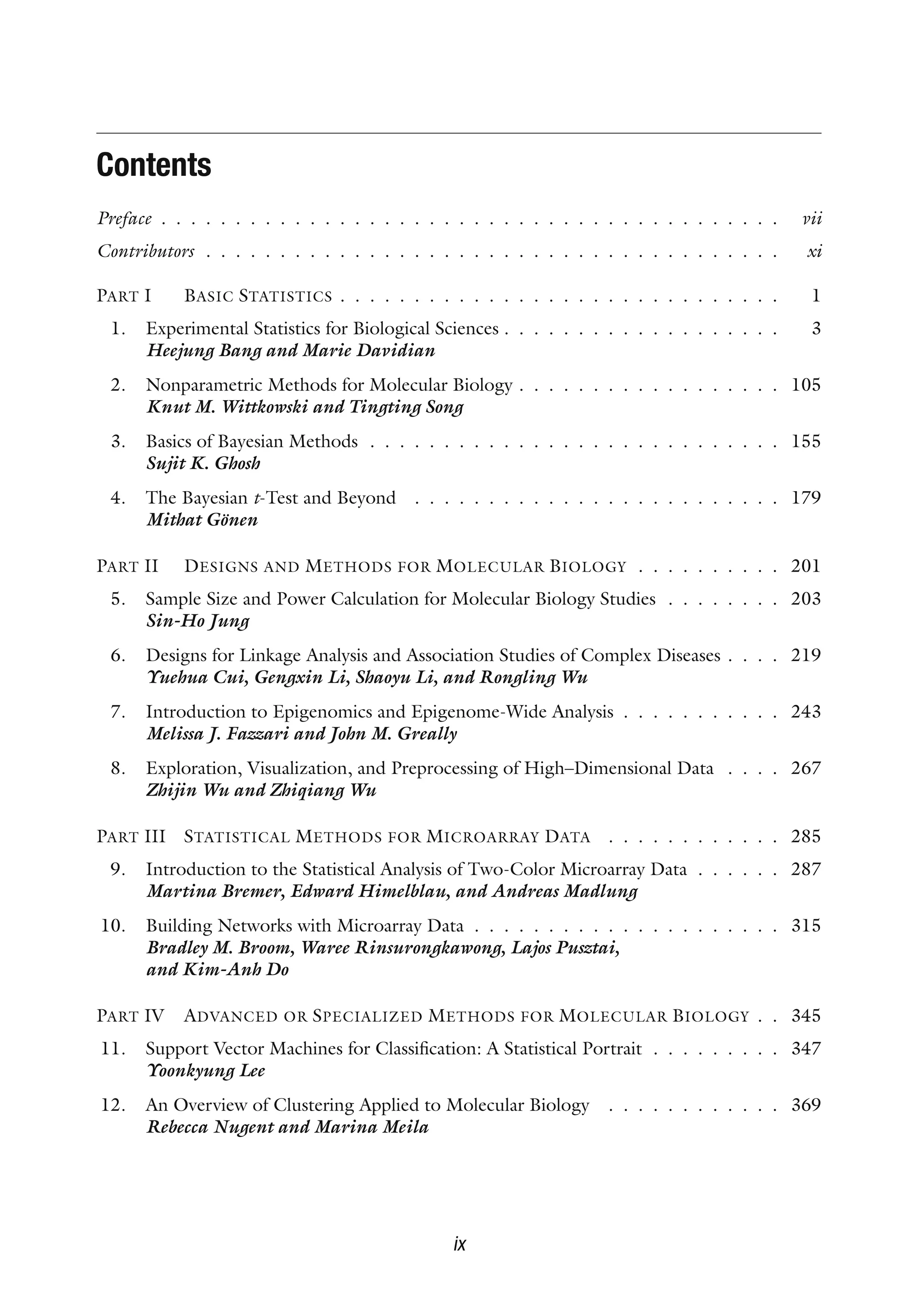 Statistical Methods in Molecular Biology 1st Edition Heejung Bang | PDF