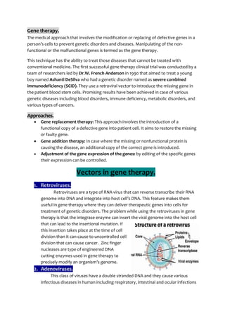 Gene therapy | DOCX