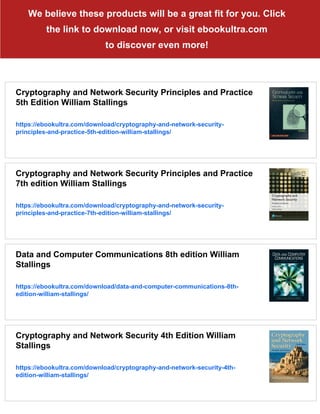Computer Security Principles and Practice 3rd Edition William Stallings ...