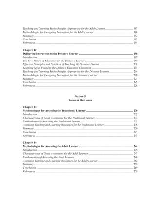 Designing Instruction for the Traditional Adult and Distance Learner A ...