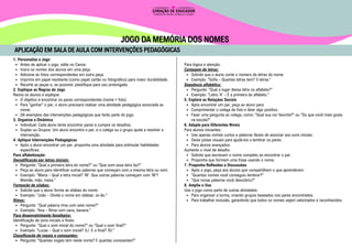 jogo da memória dos nomes dos alunos 123 | PDF