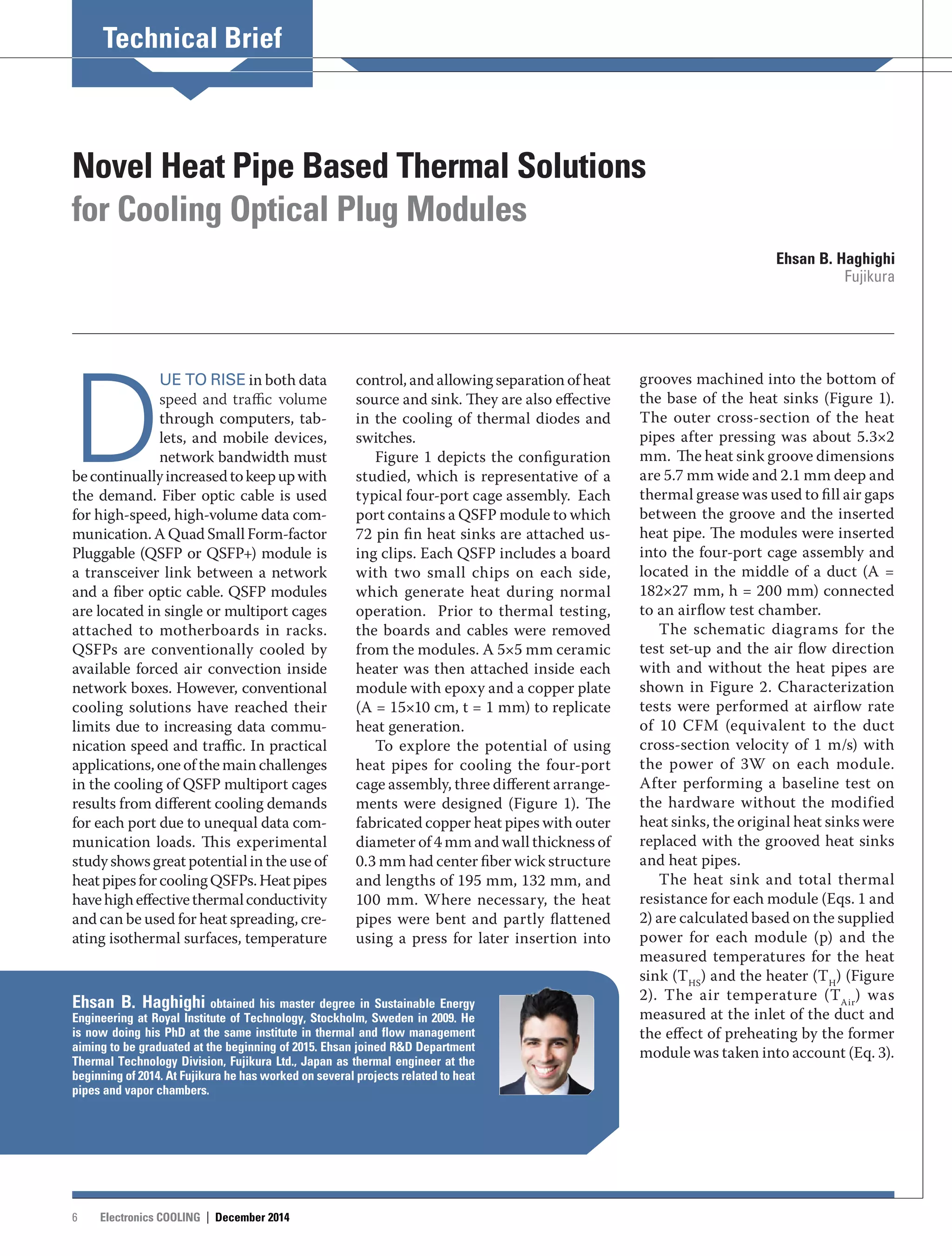 Cooling Optical Plug Modules with Heat Pipes | PDF