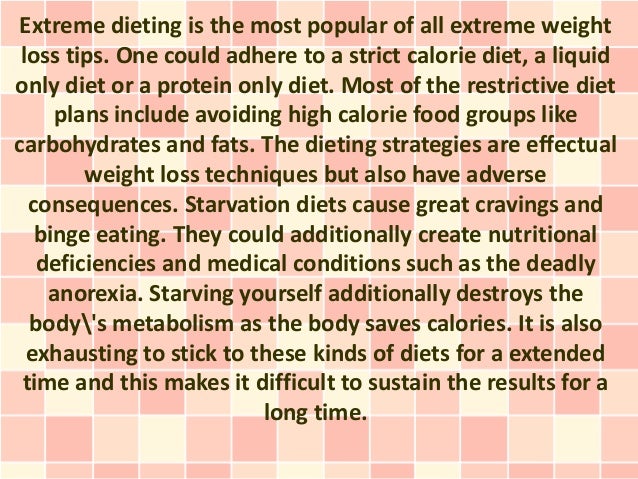 Using Some Extreme Weight Loss Tips Using Some Extreme Weight Loss Tips