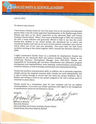 Letter of Recommendation AMSA