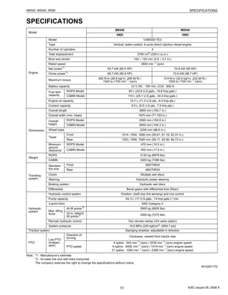 M8540 Rear End Kubota M8540, M9540 Tractor Service Manual | PDF
