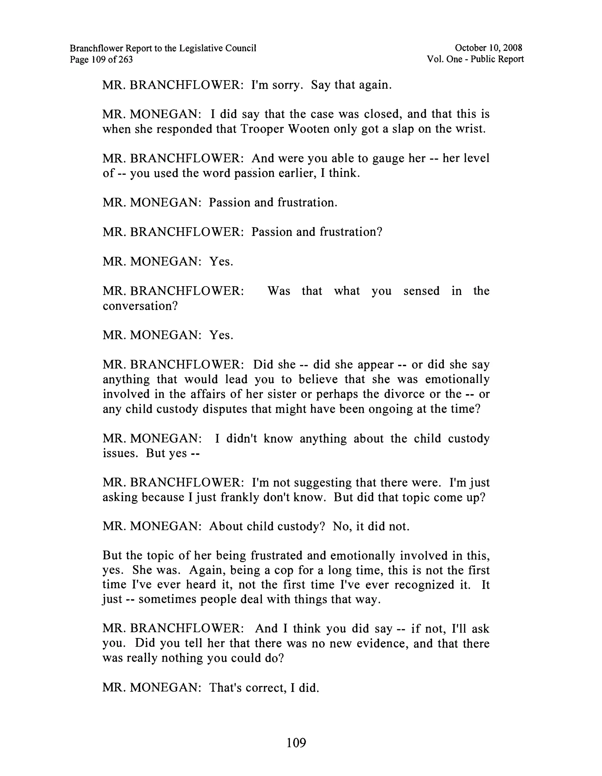 Sarah Palin Troopergate Report