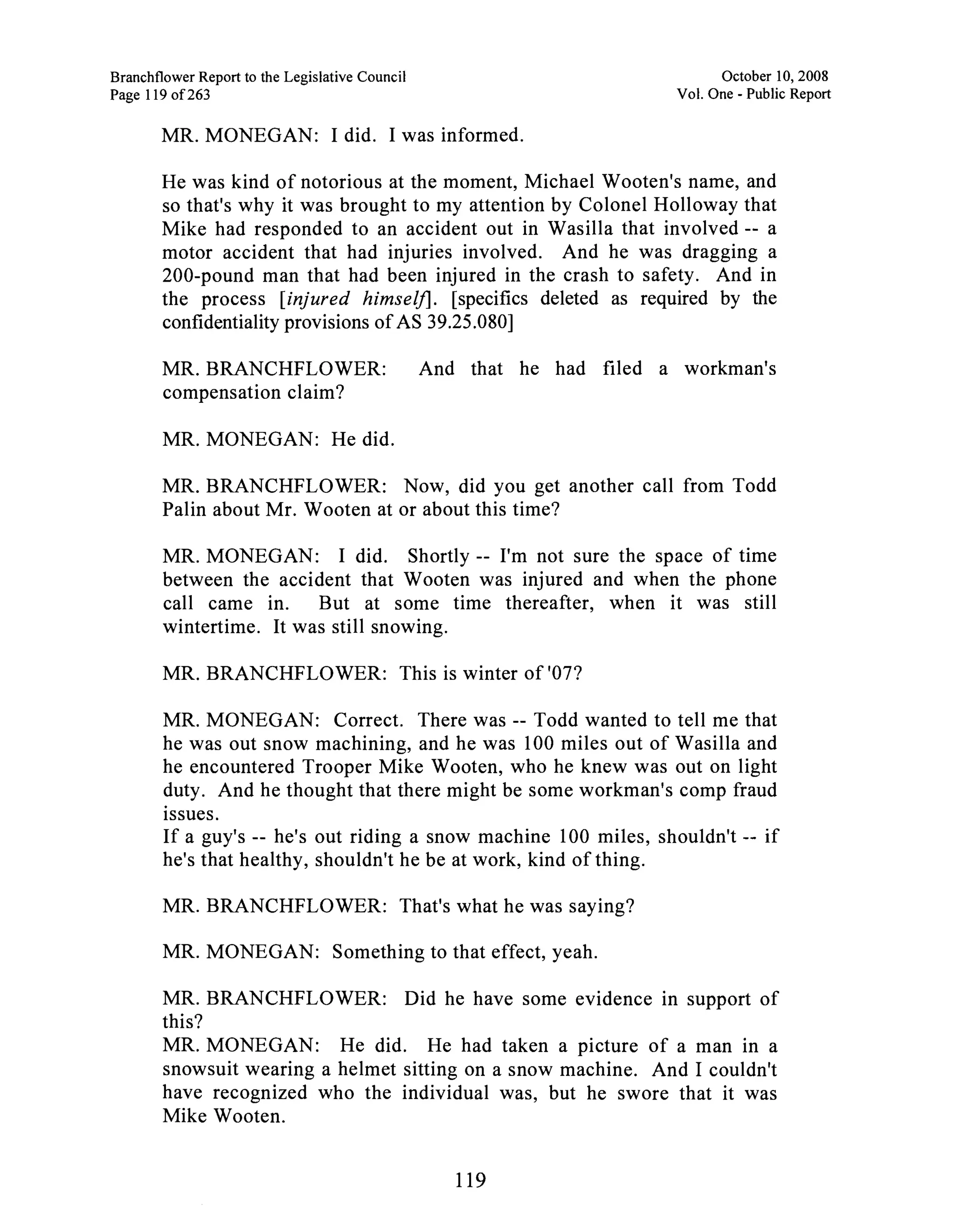 Sarah Palin Troopergate Report