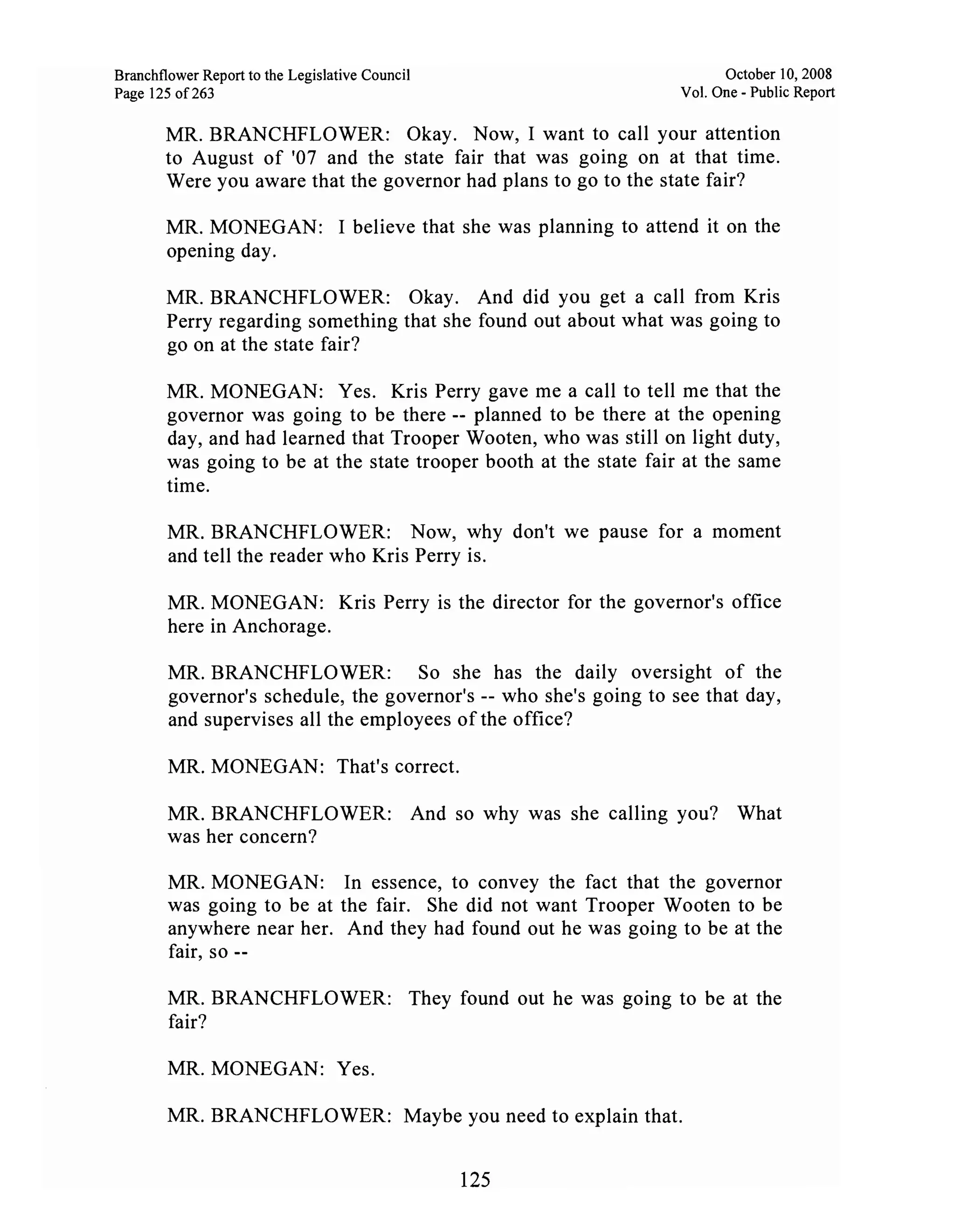 Sarah Palin Troopergate Report