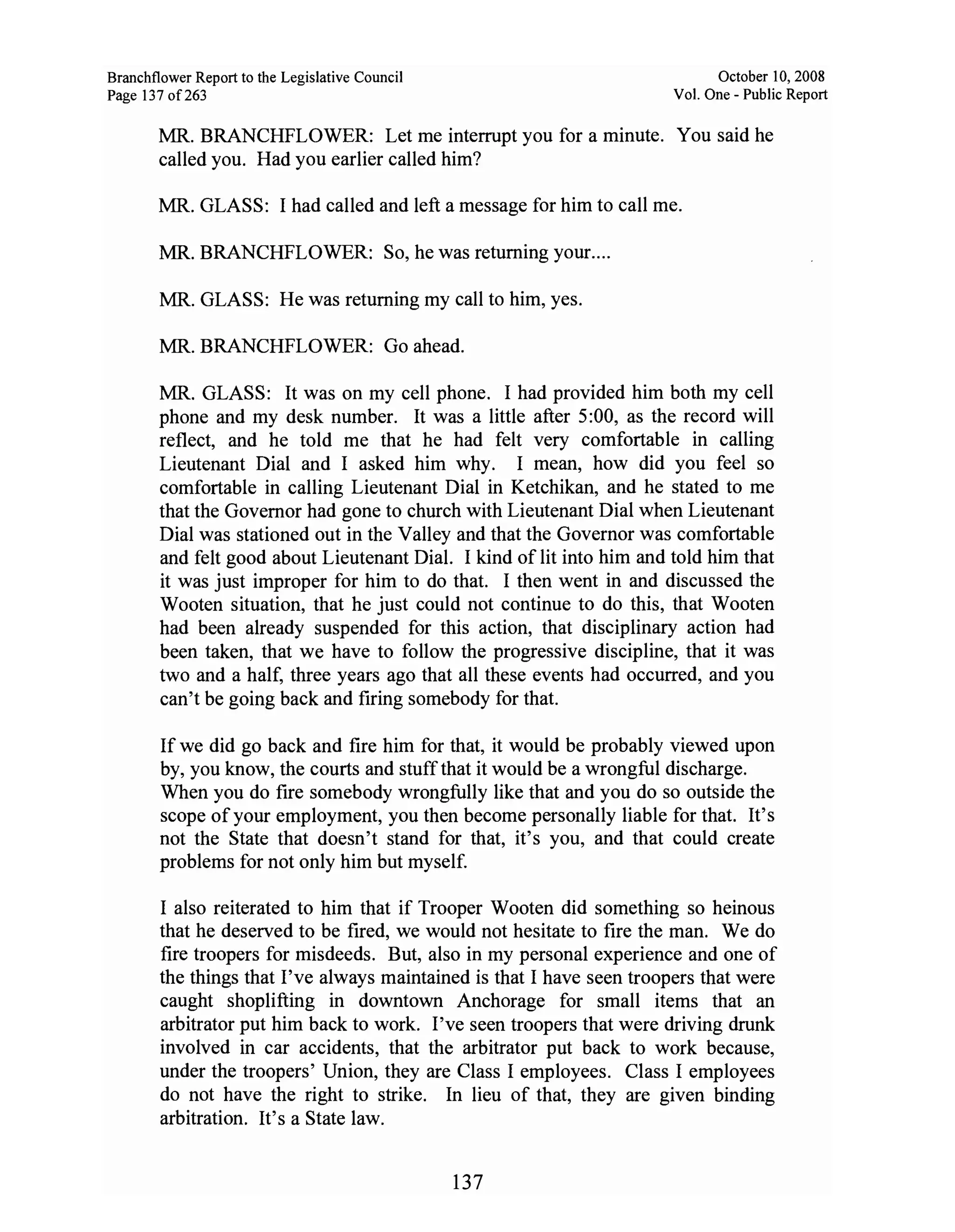 Sarah Palin Troopergate Report