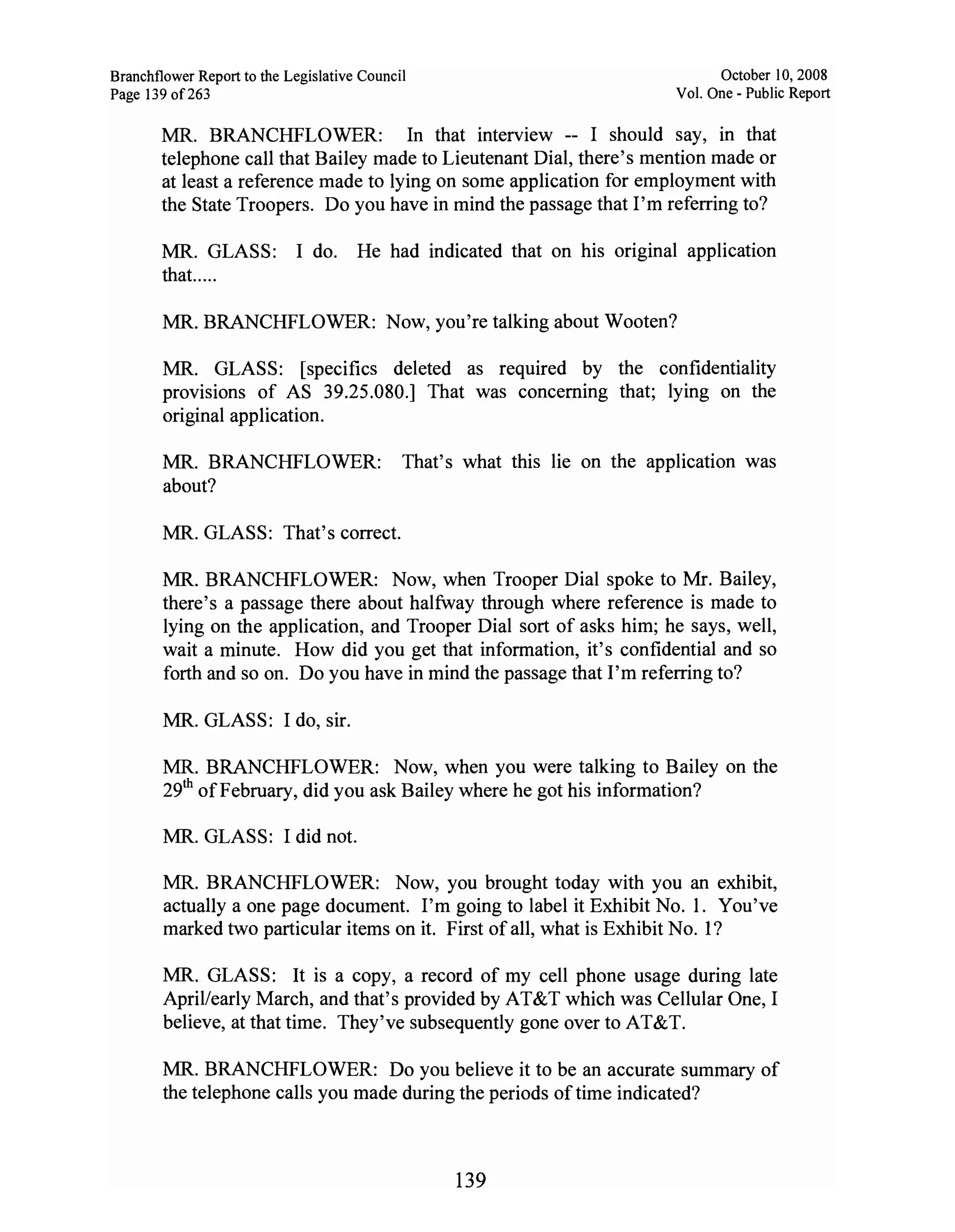 Sarah Palin Troopergate Report