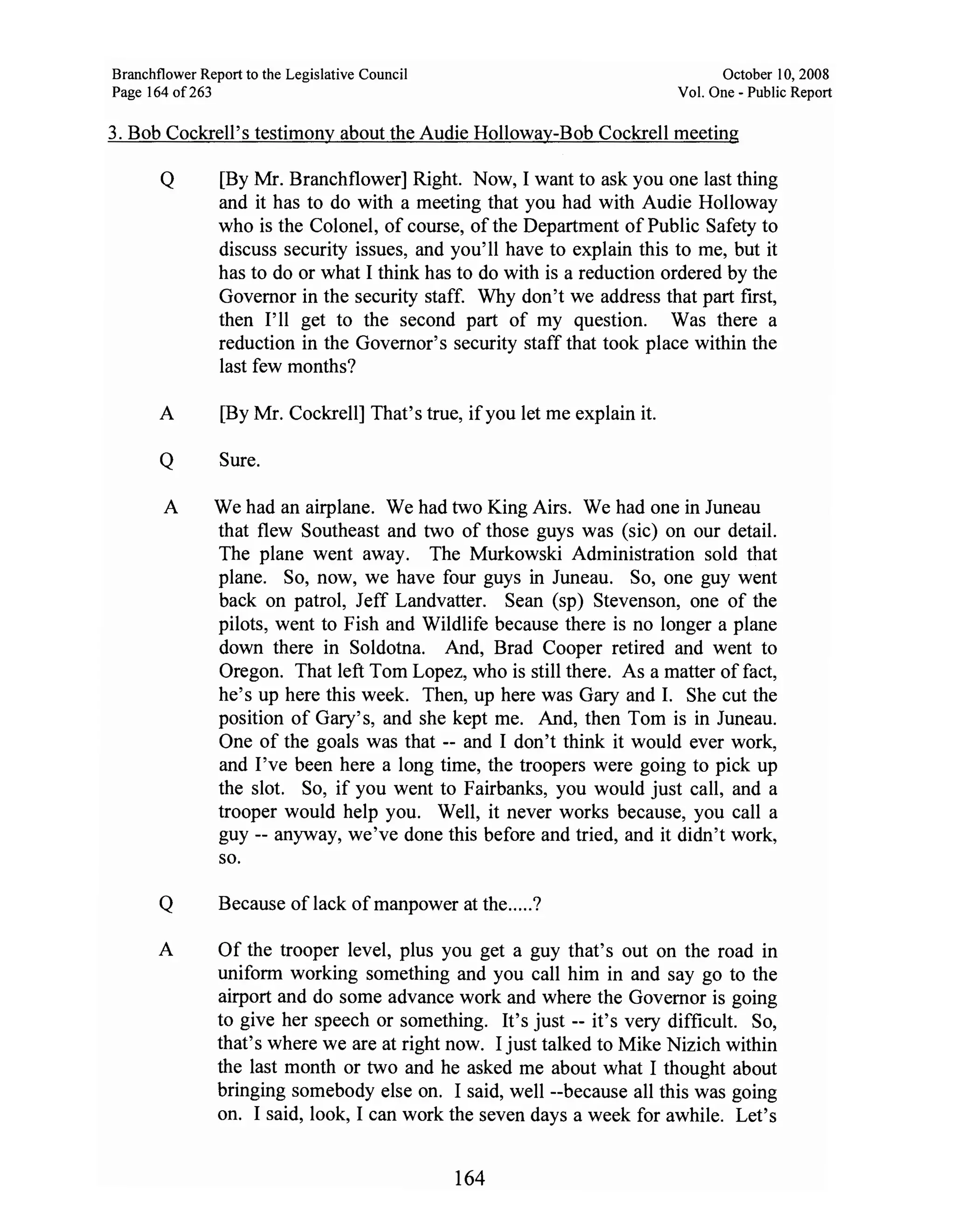 Sarah Palin Troopergate Report