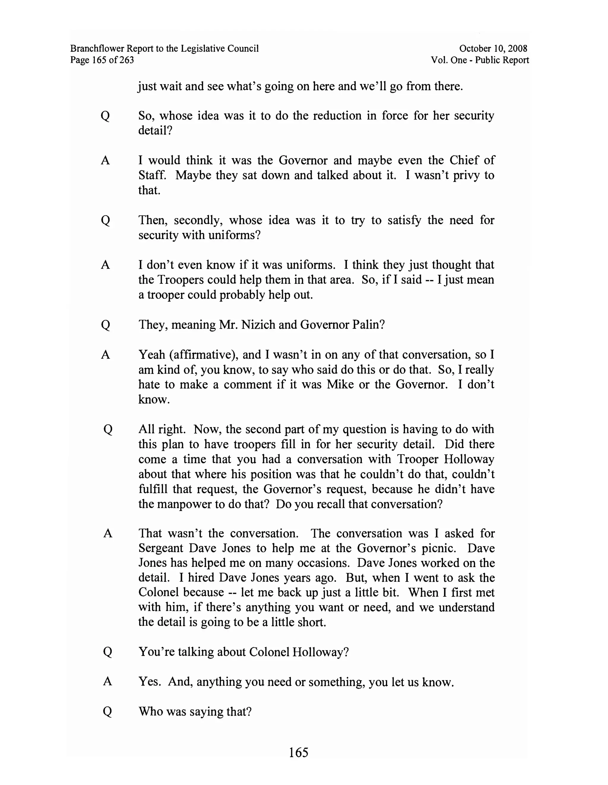 Sarah Palin Troopergate Report