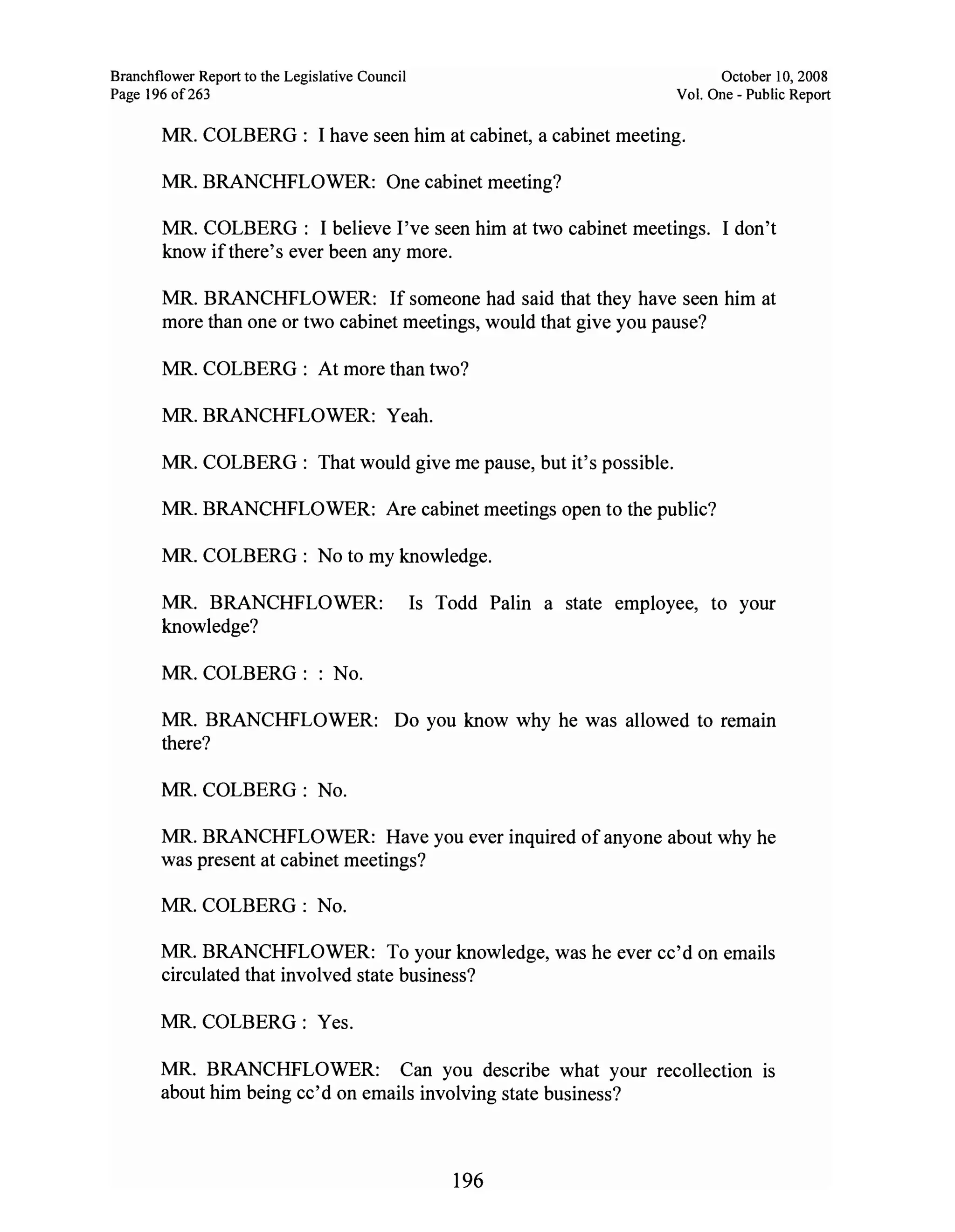 Sarah Palin Troopergate Report