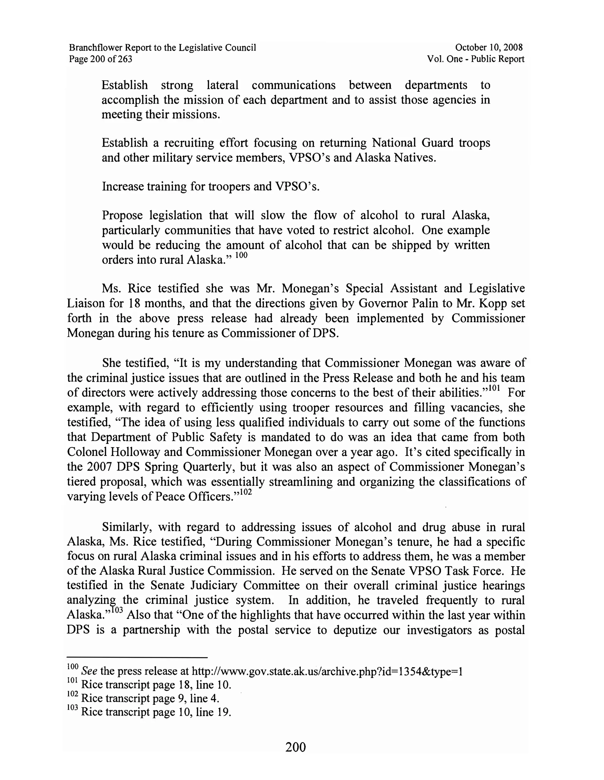 Sarah Palin Troopergate Report