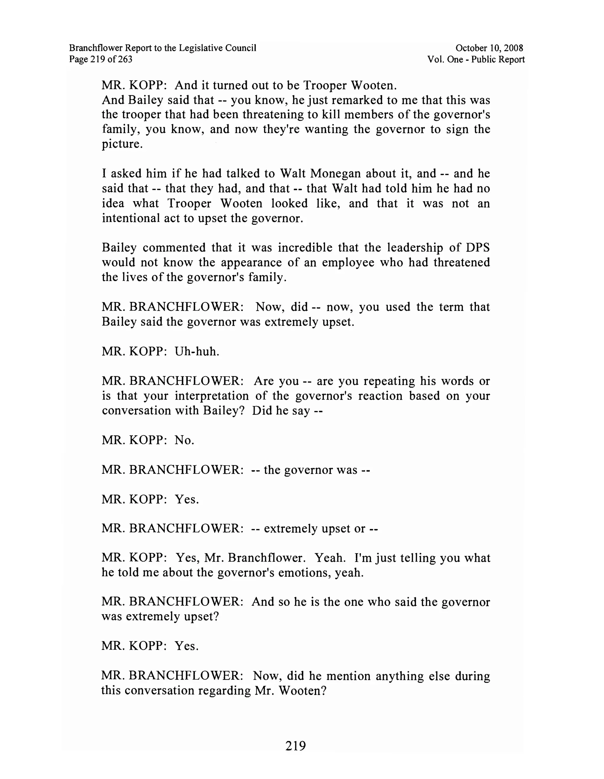 Sarah Palin Troopergate Report