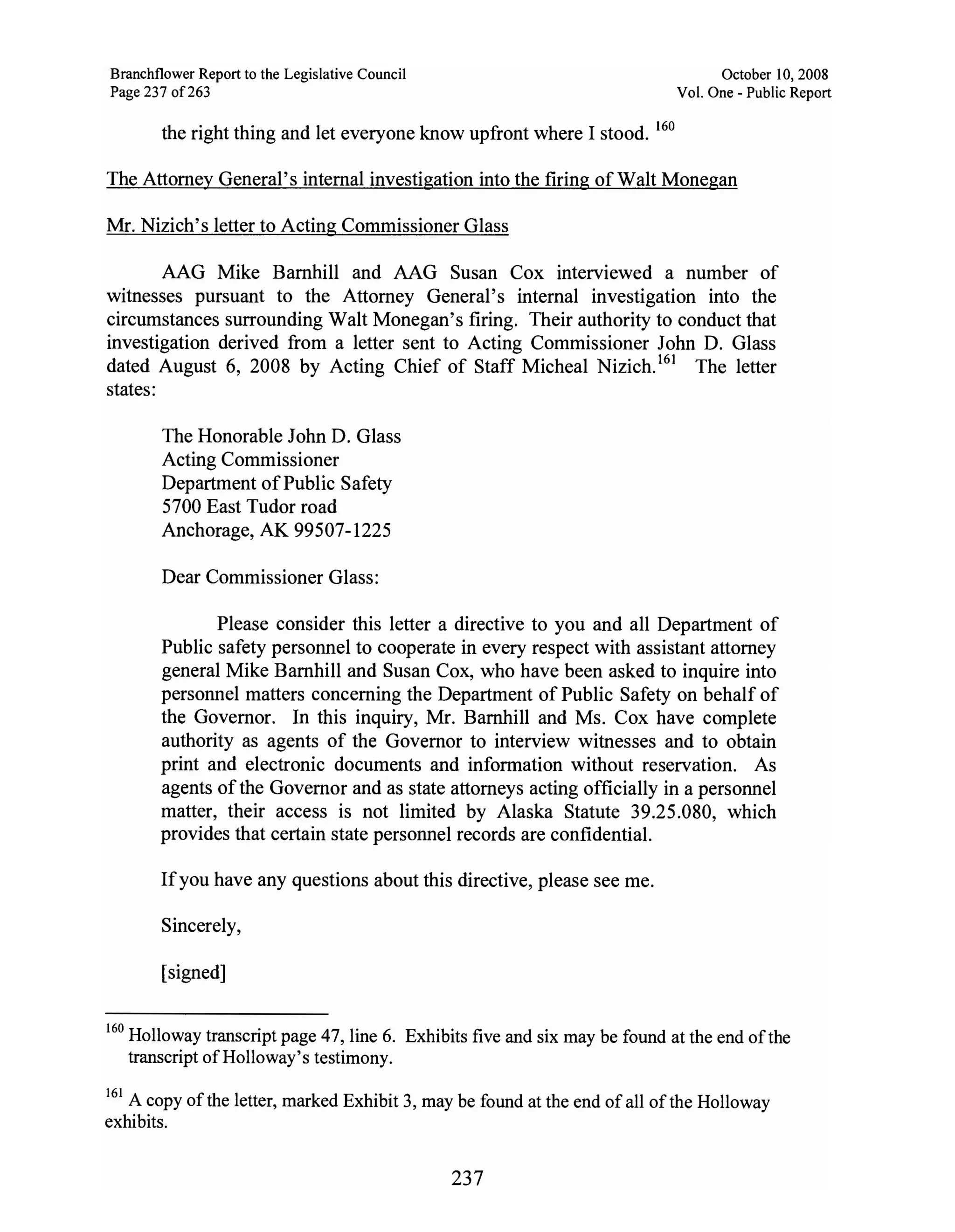 Sarah Palin Troopergate Report