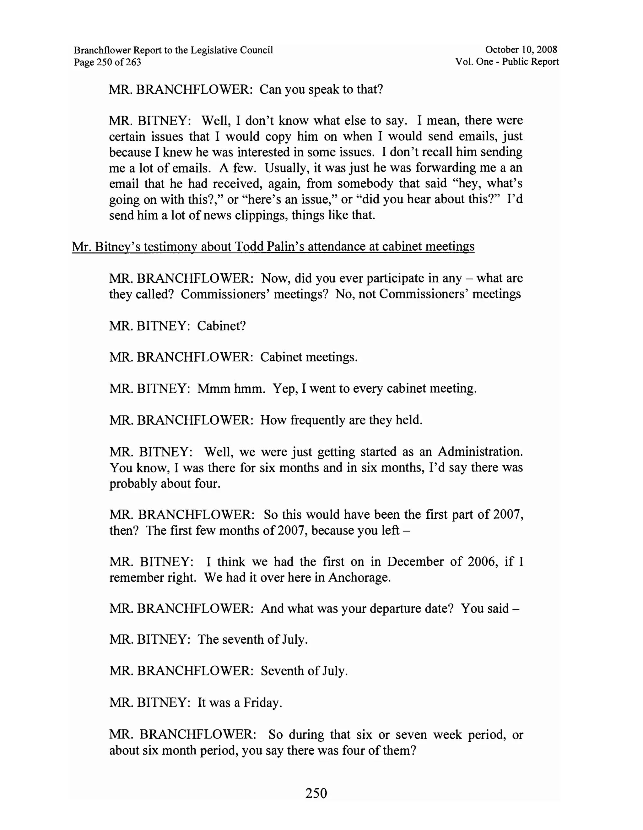 Sarah Palin Troopergate Report