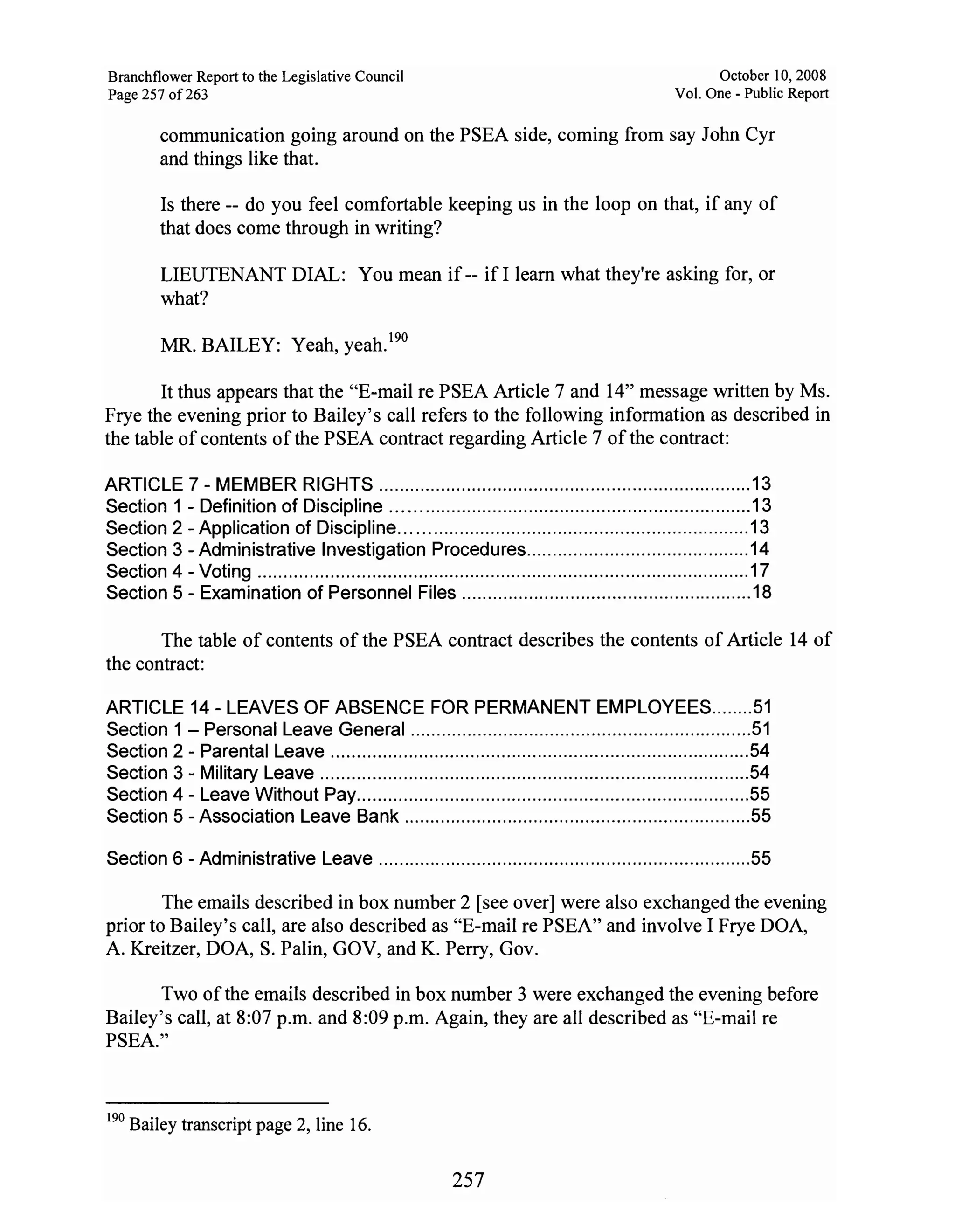 Sarah Palin Troopergate Report