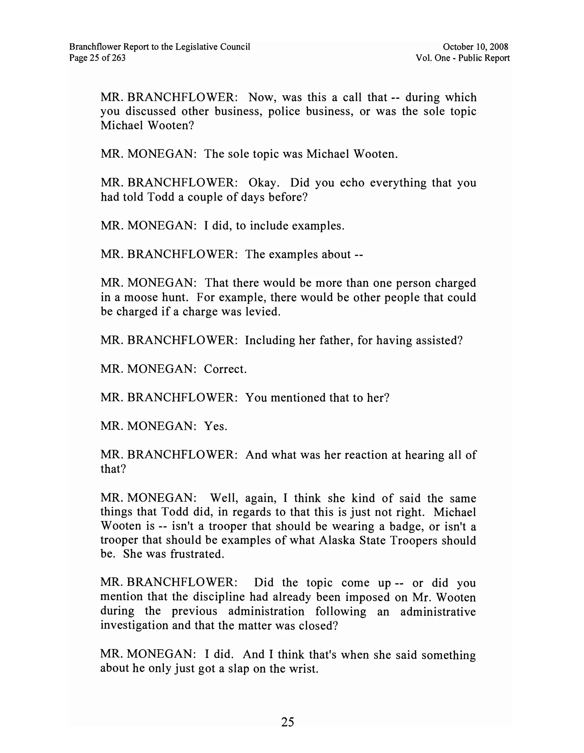 Sarah Palin Troopergate Report