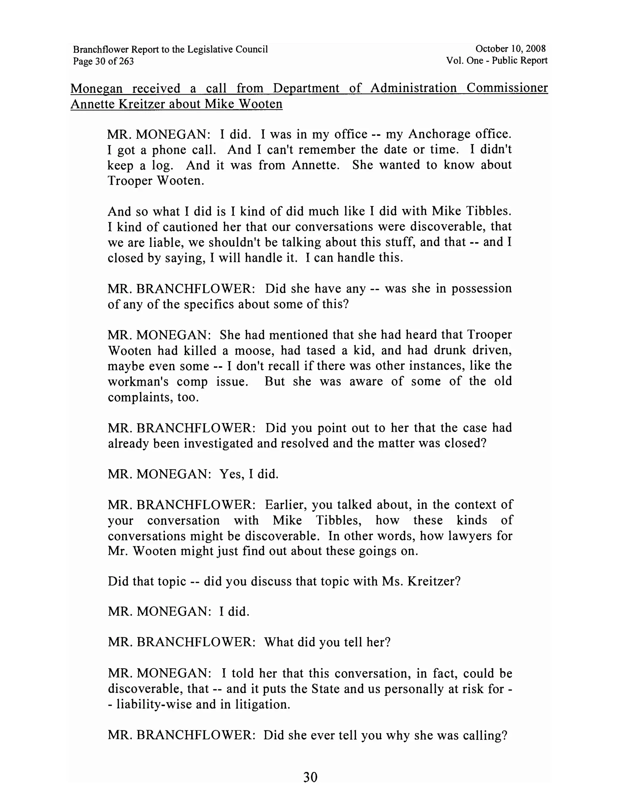 Sarah Palin Troopergate Report