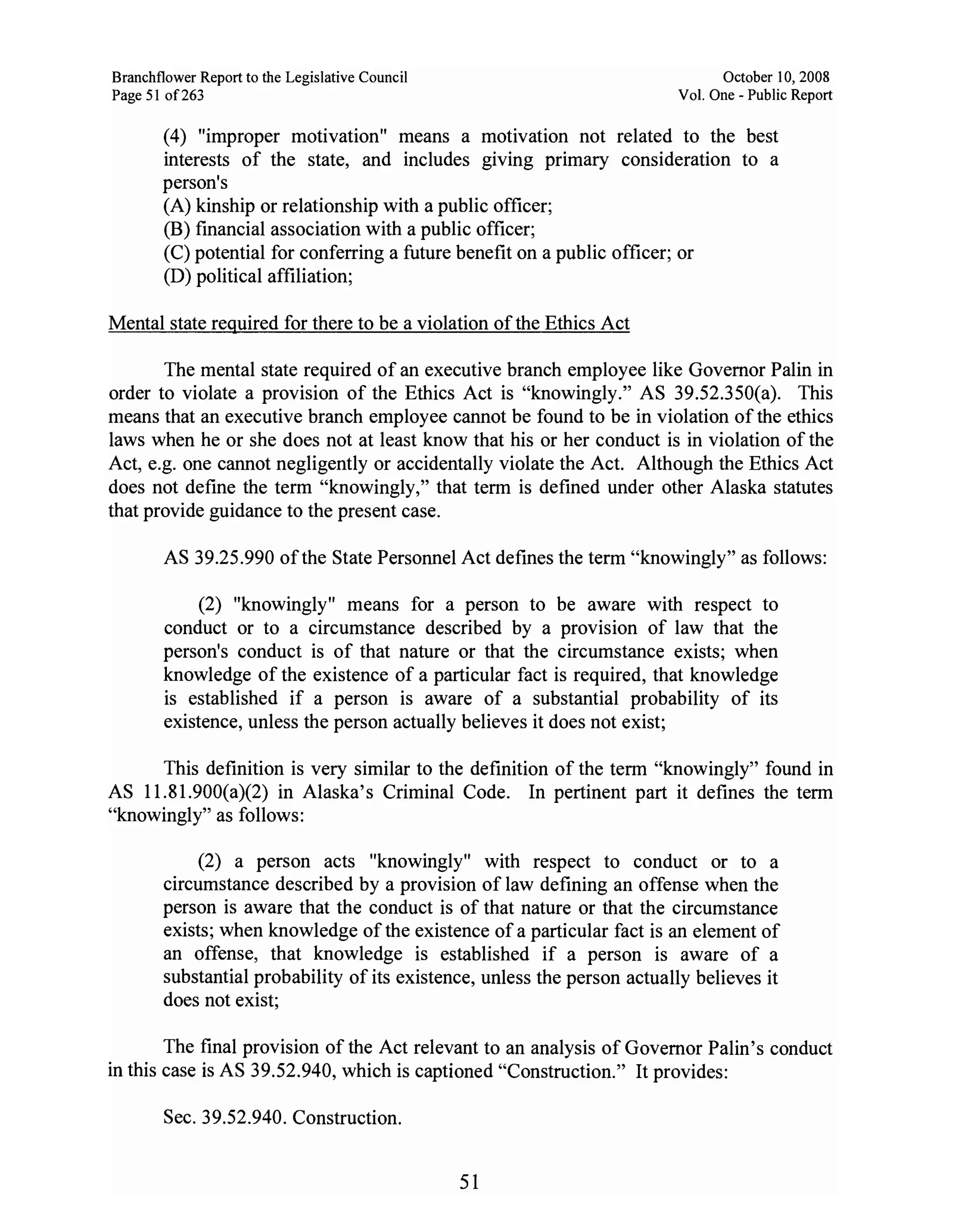 Sarah Palin Troopergate Report