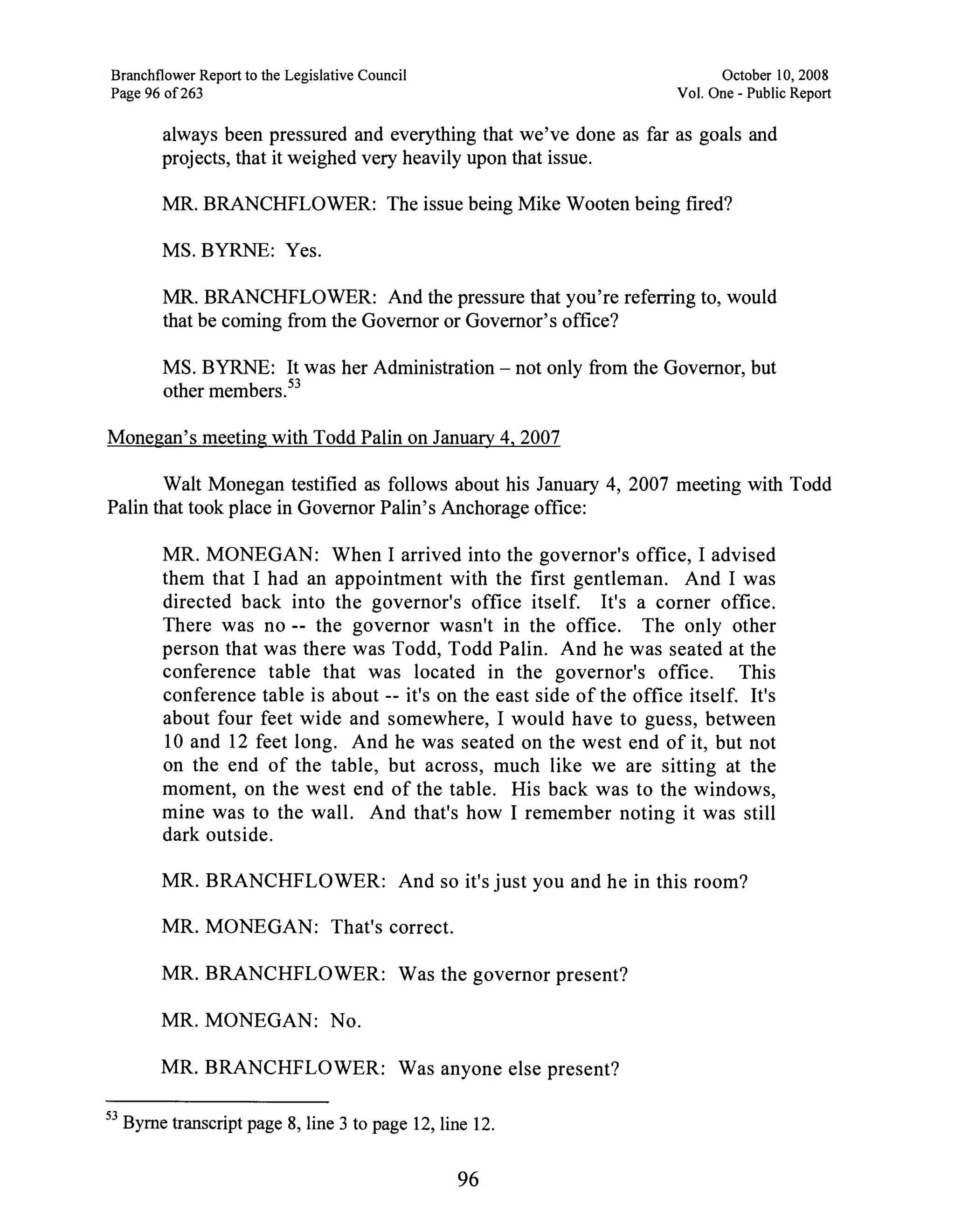 Sarah Palin Troopergate Report