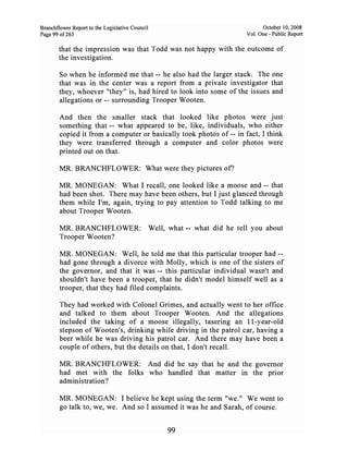 Sarah Palin Troopergate Report