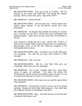 Sarah Palin Troopergate Report