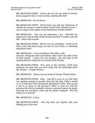 Sarah Palin Troopergate Report