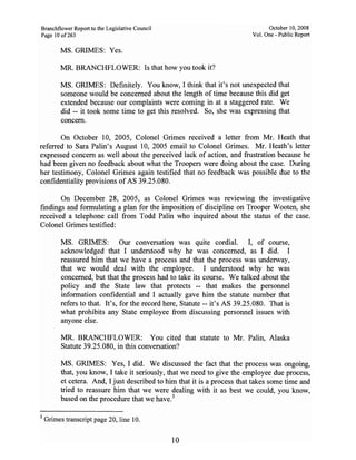 Sarah Palin Troopergate Report