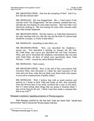 Sarah Palin Troopergate Report